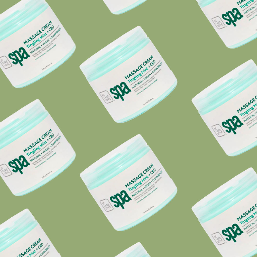 Tingling Mint + CBD Massage Cream | Be Care Love — La Palma Spa